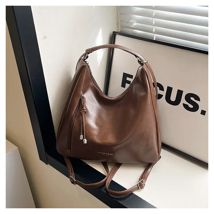 Brown Leather Shoulder Backpack for Women 2025 — feature 24