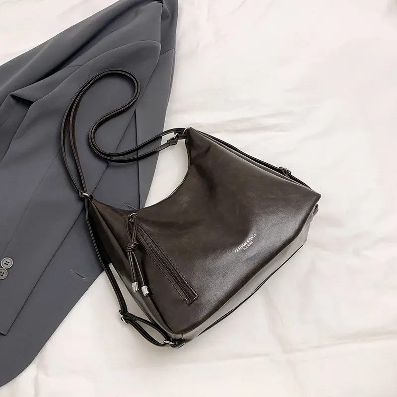 Brown Leather Shoulder Backpack for Women 2025