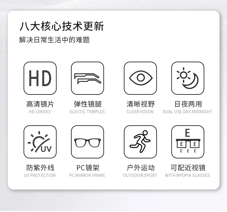 Men Women Polarized Sunglasses Anti UV Cycling Sports — feature 2