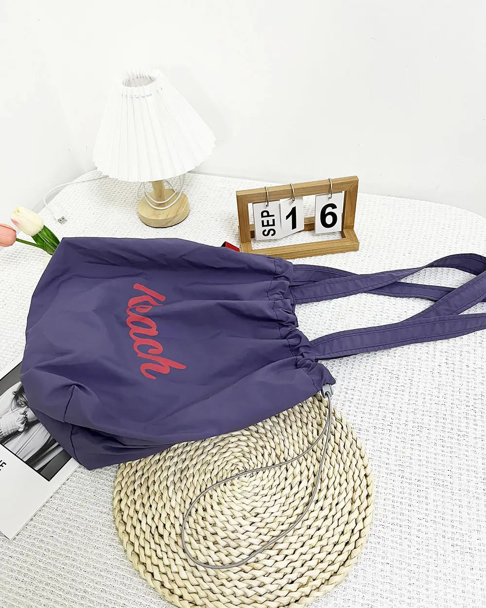 Women's Printed Nylon Shoulder Bag Large Capacity Casual All-match — feature 12
