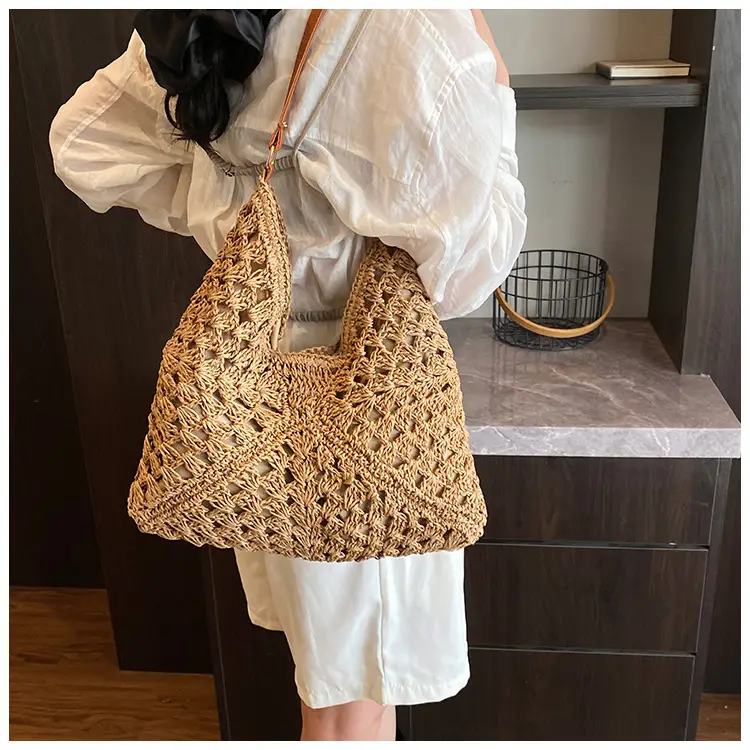 Straw Woven Shoulder Bag Large Capacity for Women — feature 16