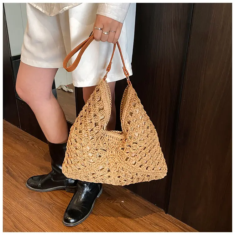 Straw Woven Shoulder Bag Large Capacity for Women — feature 18