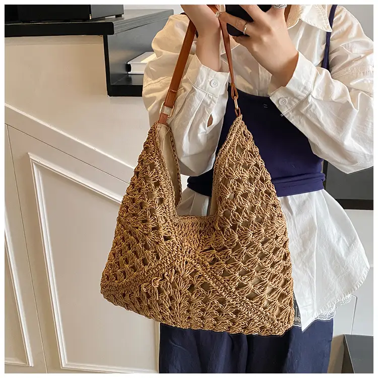 Straw Woven Shoulder Bag Large Capacity for Women — feature 20