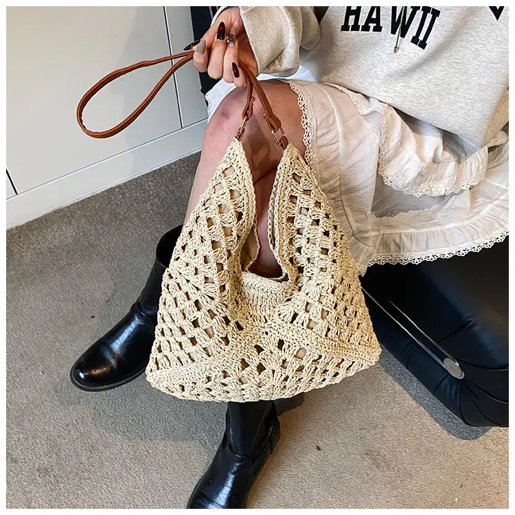 Straw Woven Shoulder Bag Large Capacity for Women — feature 22