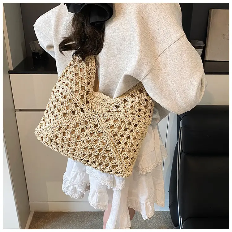 Straw Woven Shoulder Bag Large Capacity for Women — feature 24