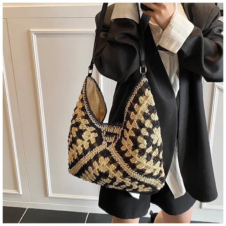 Straw Woven Shoulder Bag Large Capacity for Women — feature 25