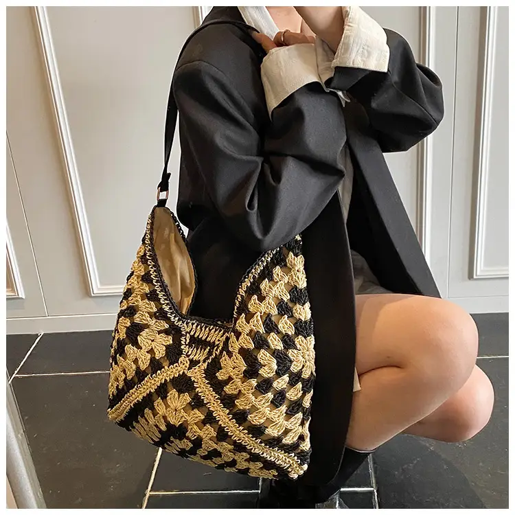 Straw Woven Shoulder Bag Large Capacity for Women — feature 28