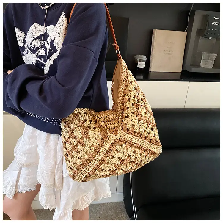 Straw Woven Shoulder Bag Large Capacity for Women — feature 32