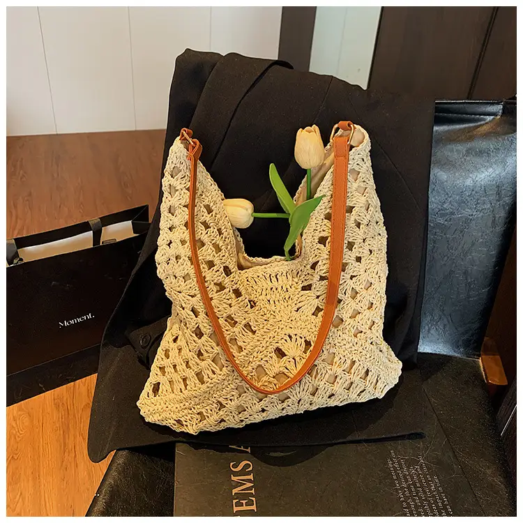 Straw Woven Shoulder Bag Large Capacity for Women — feature 33