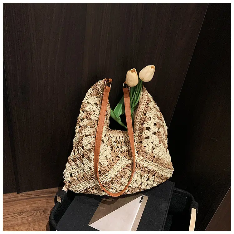 Straw Woven Shoulder Bag Large Capacity for Women — feature 34