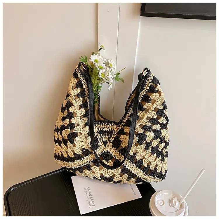 Straw Woven Shoulder Bag Large Capacity for Women — feature 36