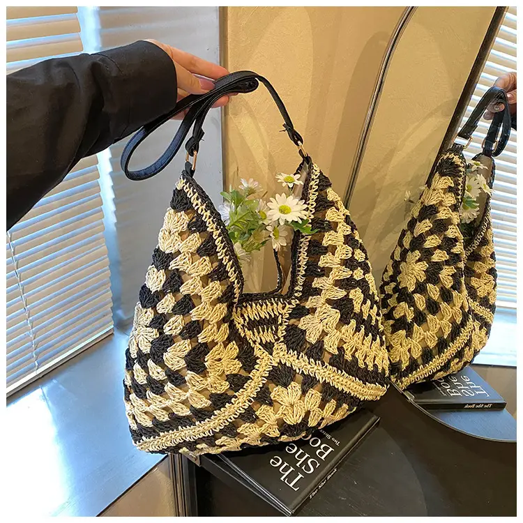 Straw Woven Shoulder Bag Large Capacity for Women — feature 37