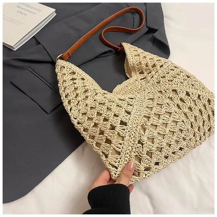 Straw Woven Shoulder Bag Large Capacity for Women — feature 38