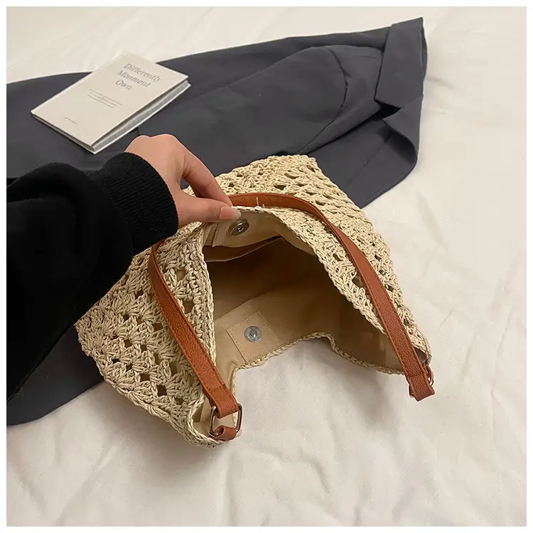 Straw Woven Shoulder Bag Large Capacity for Women — feature 41