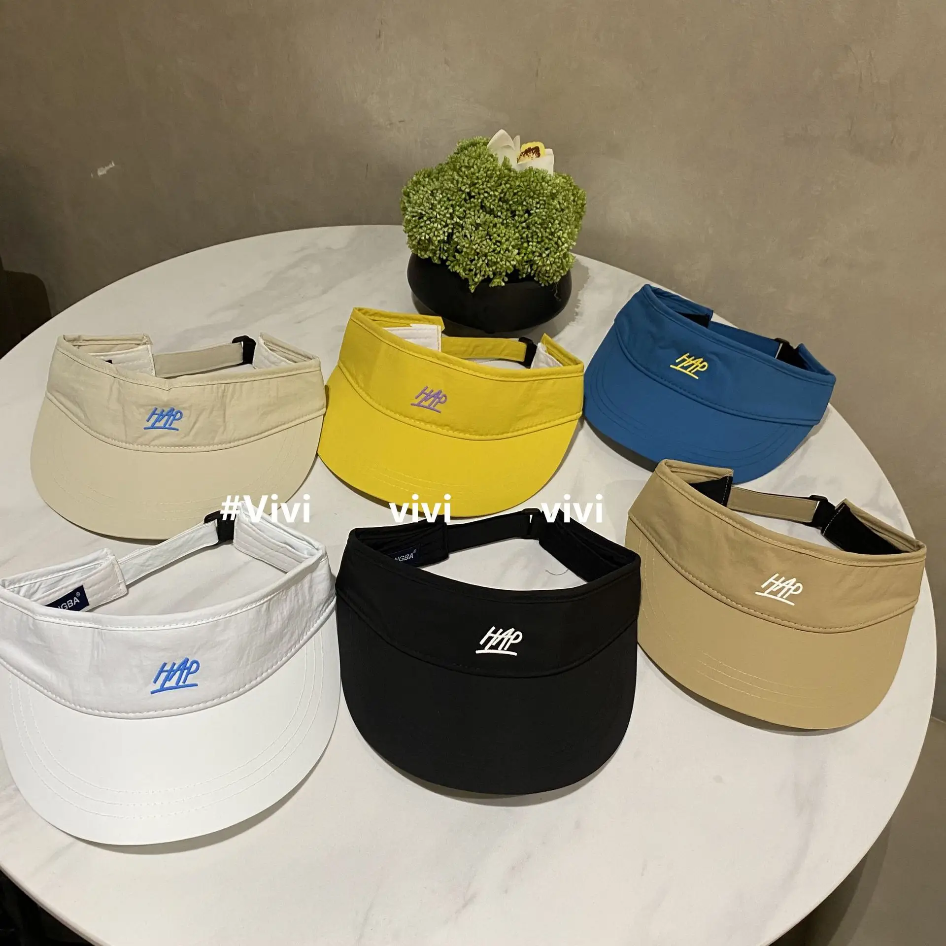 2025 Women UV Visor Cap VVivi Beige - Image 9
