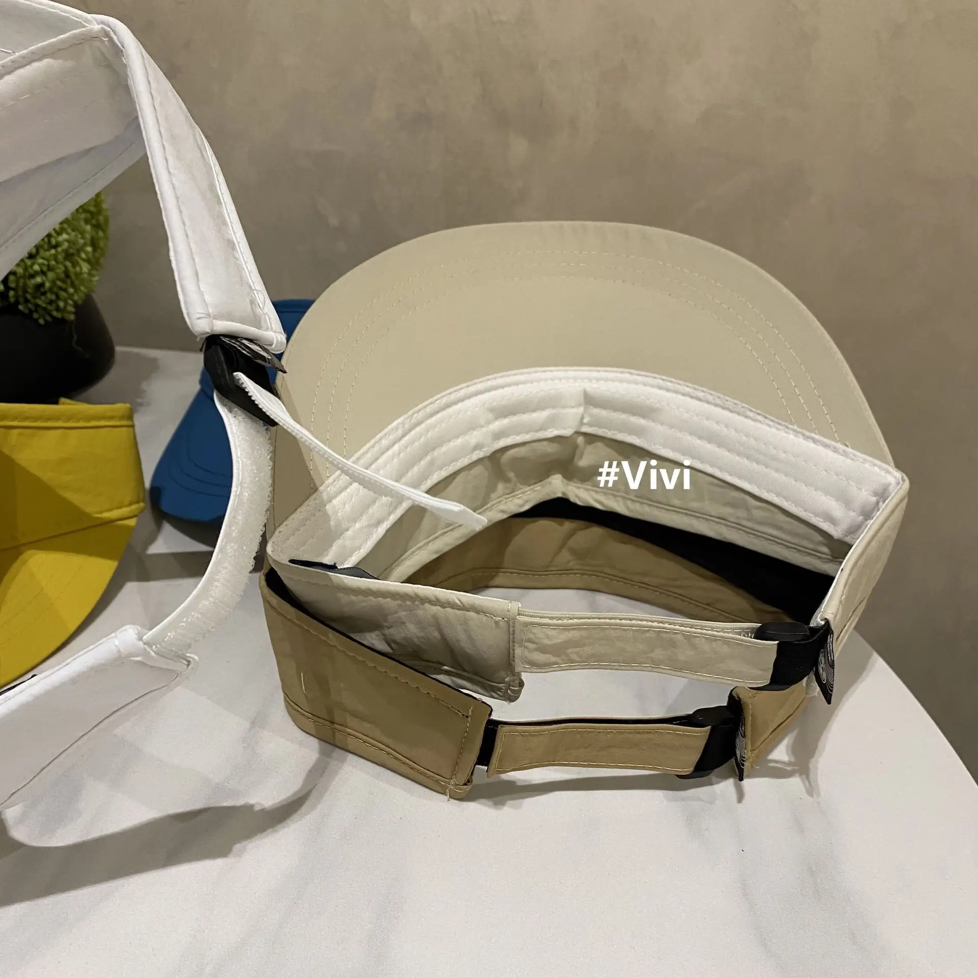 2025 Women UV Visor Cap VVivi Beige — feature 12