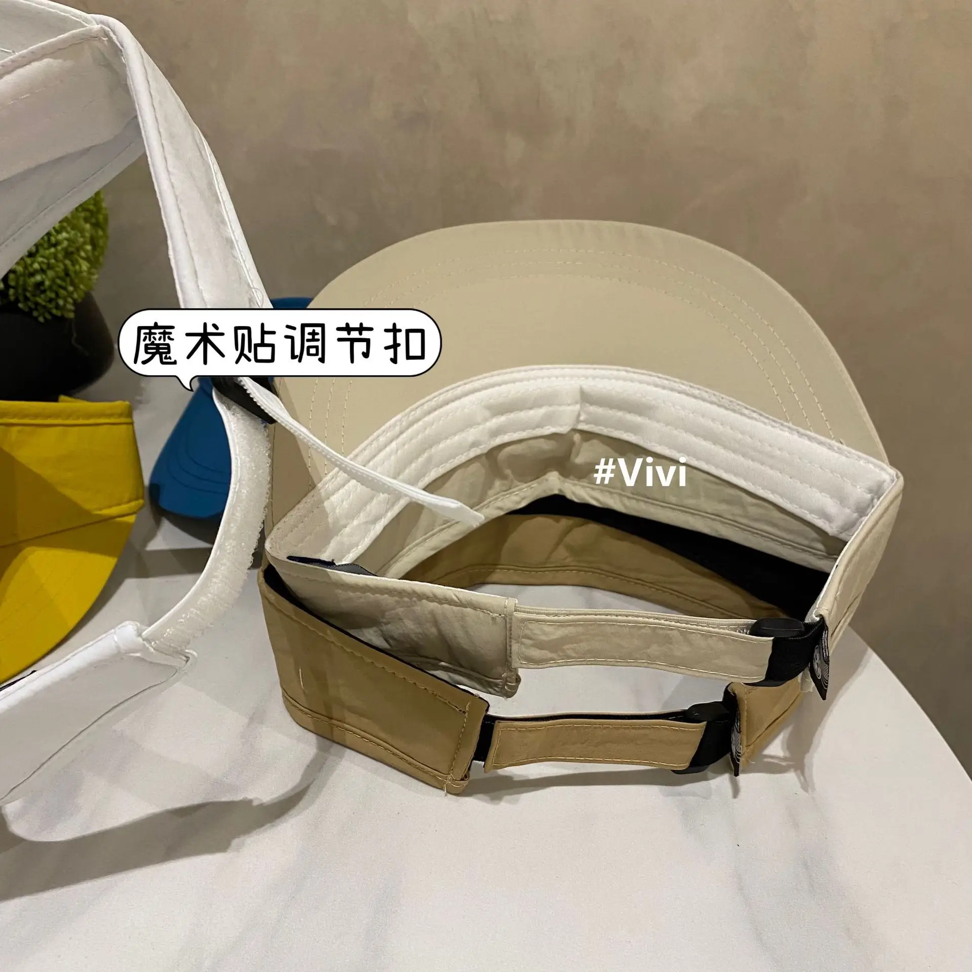 2025 Women UV Visor Cap VVivi Beige — feature 5