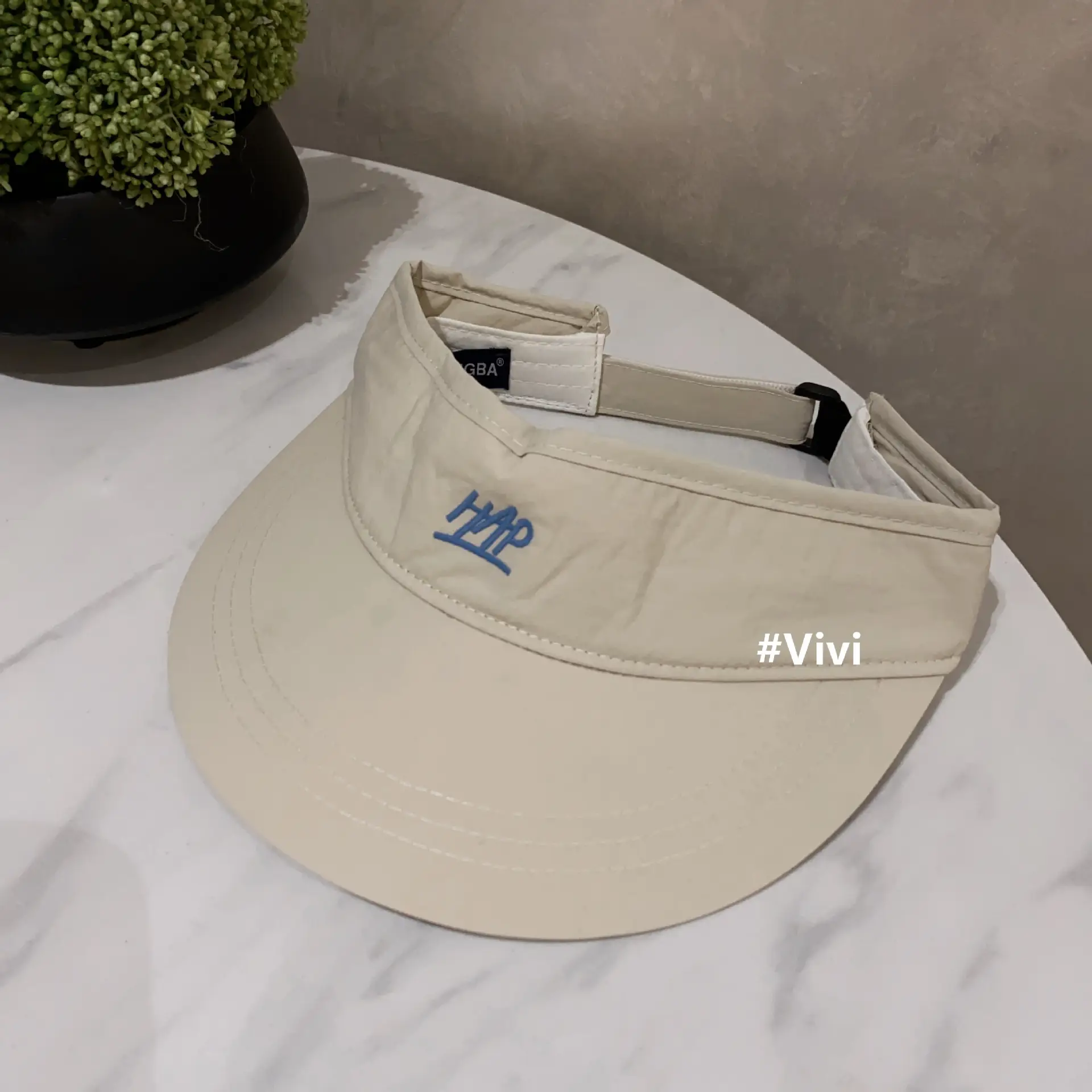 2025 Women UV Visor Cap VVivi Beige - Image 3