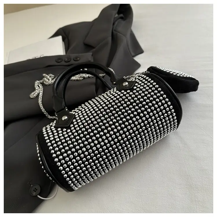 2025 Rhinestone Textured Full Diamond Handbag & Chain Crossbody Bag — feature 10