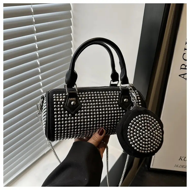 2025 Rhinestone Textured Full Diamond Handbag & Chain Crossbody Bag — feature 22