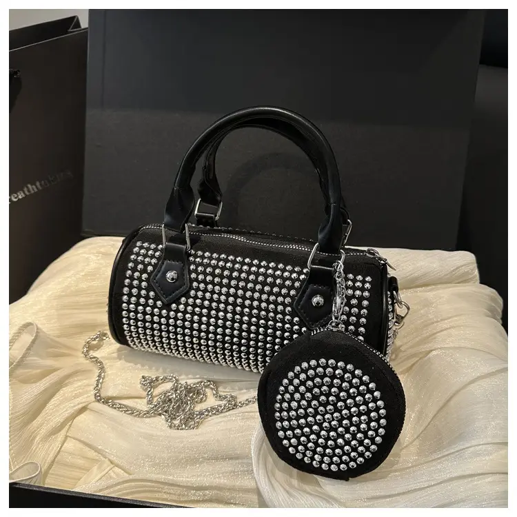 2025 Rhinestone Textured Full Diamond Handbag & Chain Crossbody Bag — feature 23
