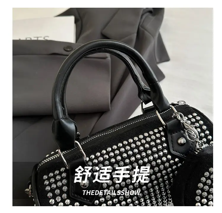 2025 Rhinestone Textured Full Diamond Handbag & Chain Crossbody Bag — feature 6
