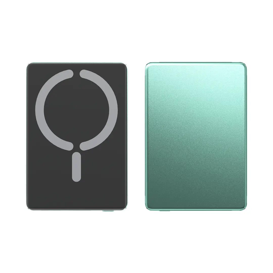 Ultra-Thin Aluminum Alloy Power Bank 20W Fast Charging Magsafe Magnetic Battery Wireless 5000Mah Mobile Power Supply