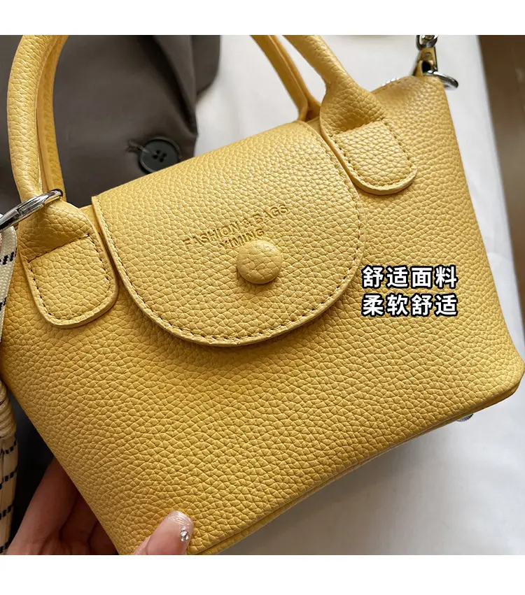 Women's tan Beige Shoulder Bag with Teddy Bear Charm — feature 4