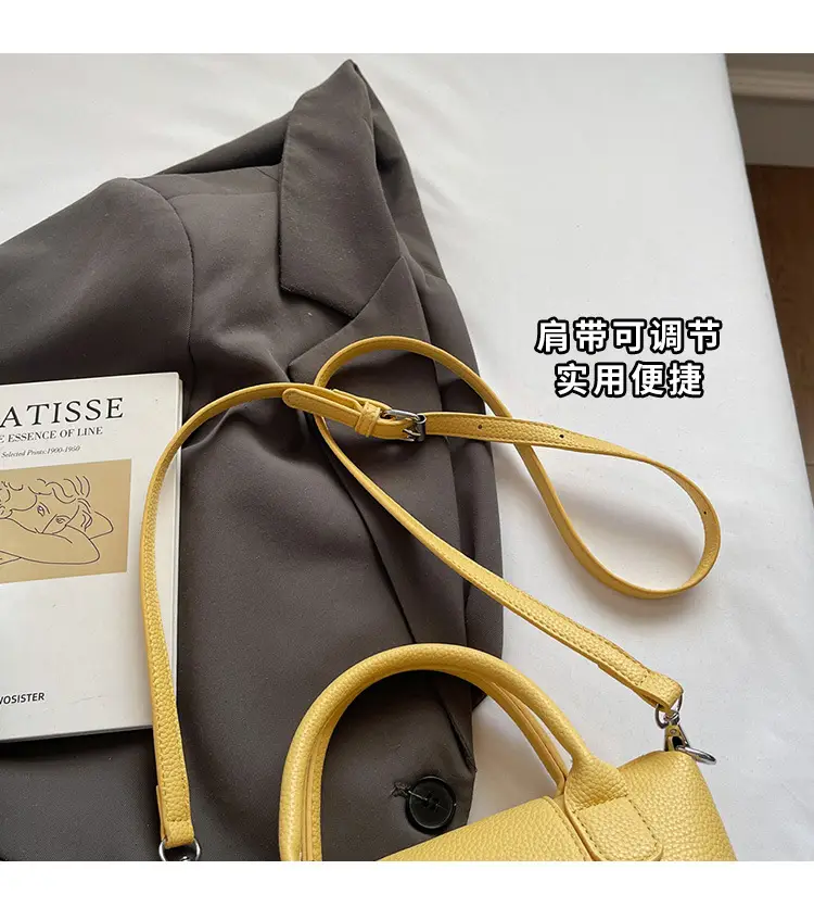 Women's tan Beige Shoulder Bag with Teddy Bear Charm — feature 7
