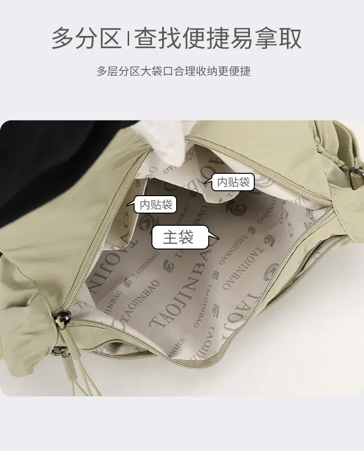 Crossbody Nylon Bag Multi Color Women's Casual Lightweight Large Capacity — feature 10