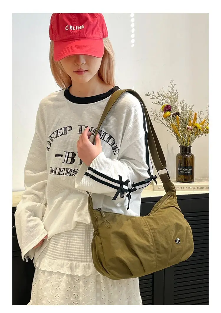 Crossbody Nylon Bag Multi Color Women's Casual Lightweight Large Capacity — feature 17