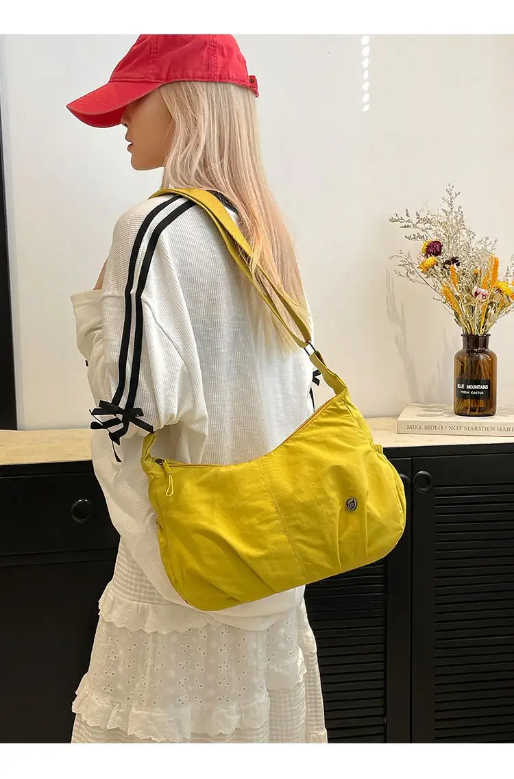 Crossbody Nylon Bag Multi Color Women's Casual Lightweight Large Capacity — feature 23