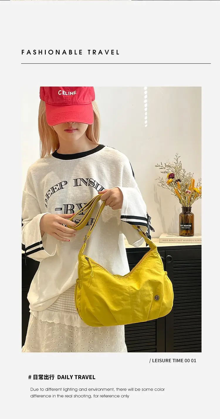Crossbody Nylon Bag Multi Color Women's Casual Lightweight Large Capacity — feature 3