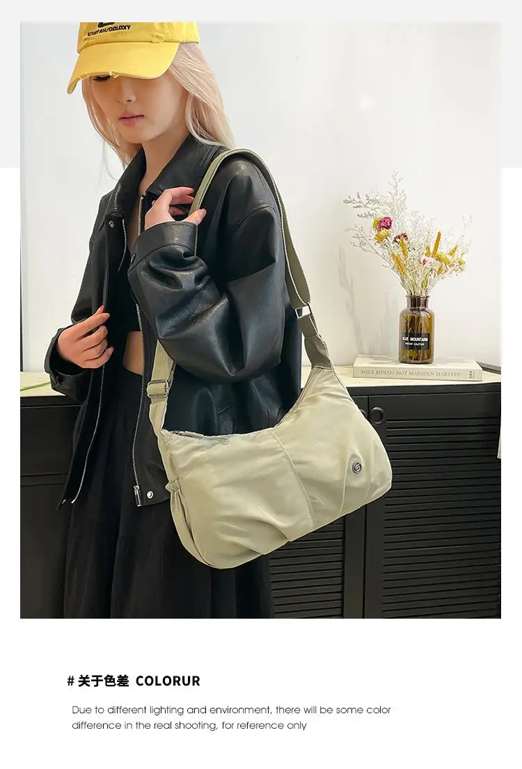 Crossbody Nylon Bag Multi Color Women's Casual Lightweight Large Capacity — feature 4