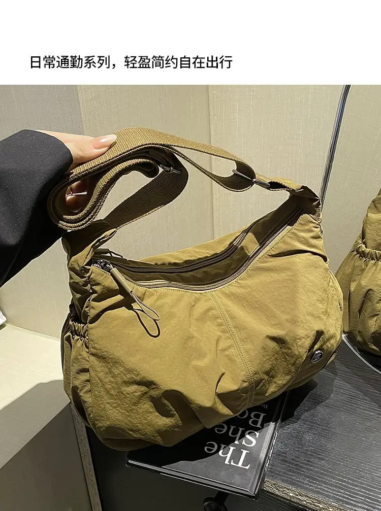 Crossbody Nylon Bag Multi Color Women's Casual Lightweight Large Capacity — feature 5