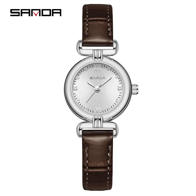Sanda Gold Mesh Watch with Diamond Dial - Image 11