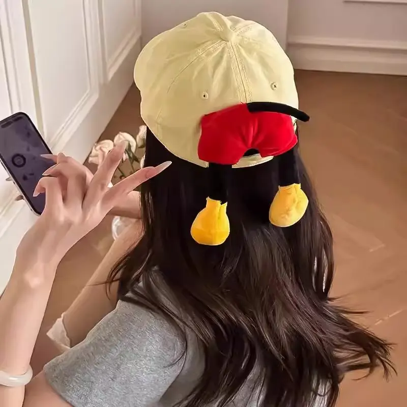 Mickey Mouse Doll Cap with Red Bow & Yellow Tails - Image 4