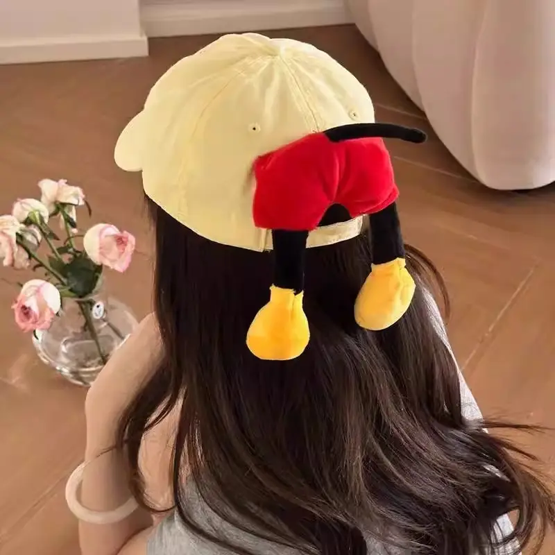 Mickey Mouse Doll Cap with Red Bow & Yellow Tails - Image 5
