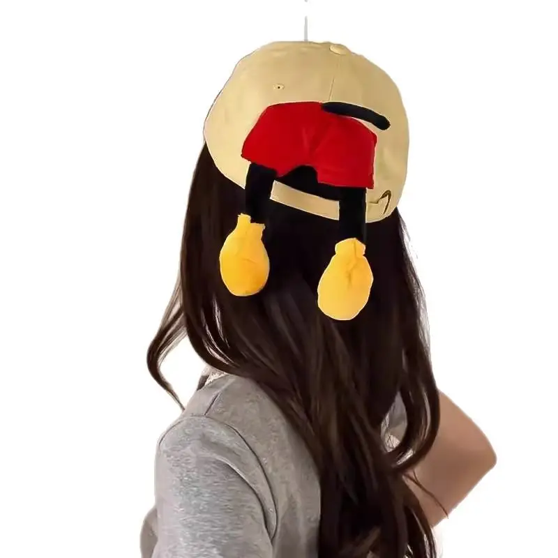 Mickey Mouse Doll Cap with Red Bow & Yellow Tails - Image 6