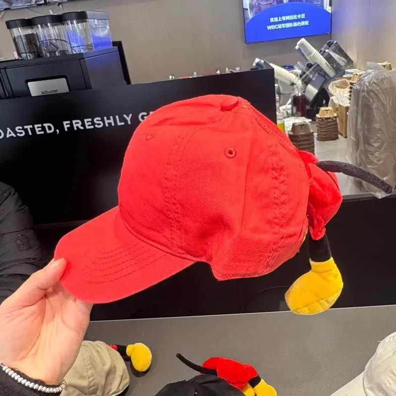Mickey Mouse Doll Cap with Red Bow & Yellow Tails — feature 10