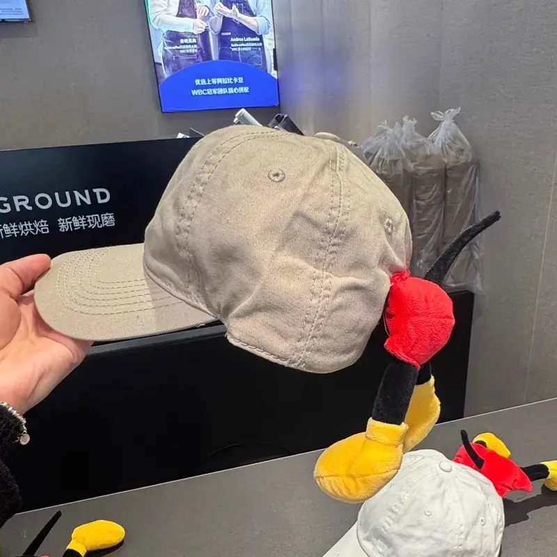 Mickey Mouse Doll Cap with Red Bow & Yellow Tails — feature 11