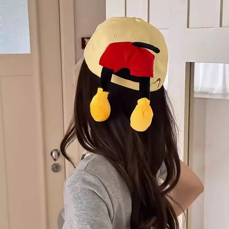Mickey Mouse Doll Cap with Red Bow & Yellow Tails — feature 3