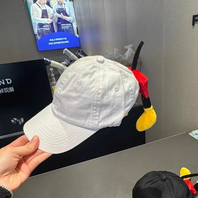 Mickey Mouse Doll Cap with Red Bow & Yellow Tails — feature 9