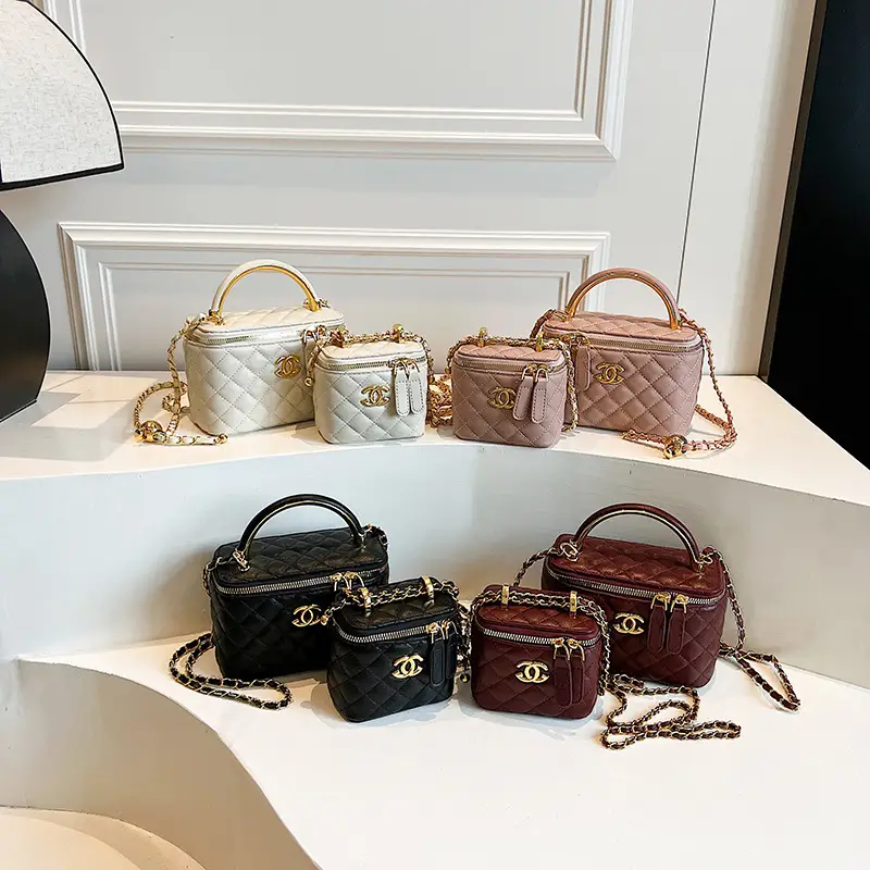 2025 Rhombic Embroidery Chain Women's Bags Set