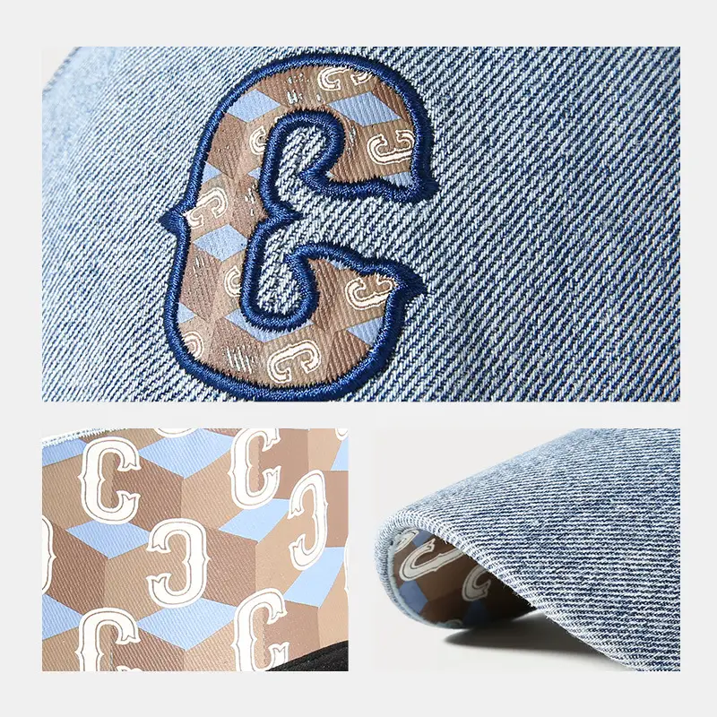 Women's Embroidered Baseball Cap with Crossbody Bag