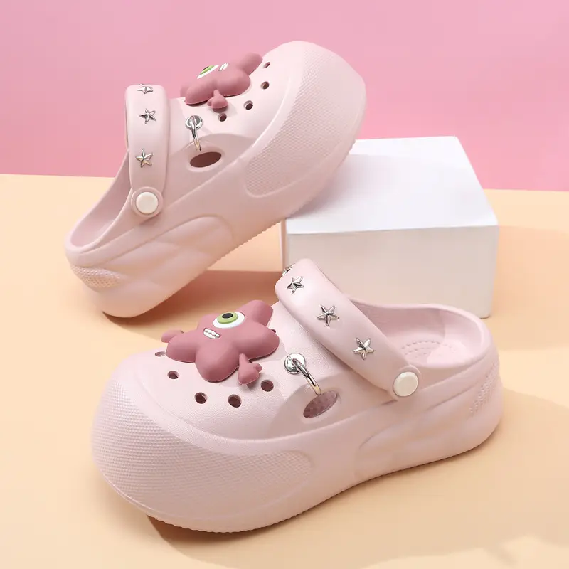2025 New Cave Shoes Women's Cute Thick Sole Summer Beach Shoes Non-slip Baotou Breathable Outwear Sandals for Women - Image 6
