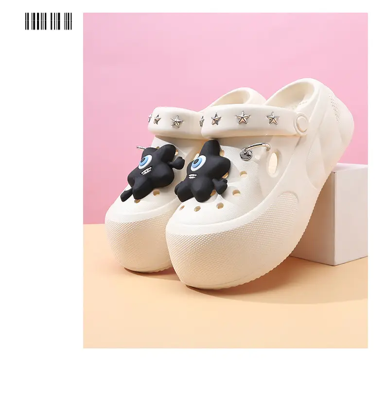 2025 New Cave Shoes Women's Cute Thick Sole Summer Beach Shoes Non-slip Baotou Breathable Outwear Sandals for Women — feature 16