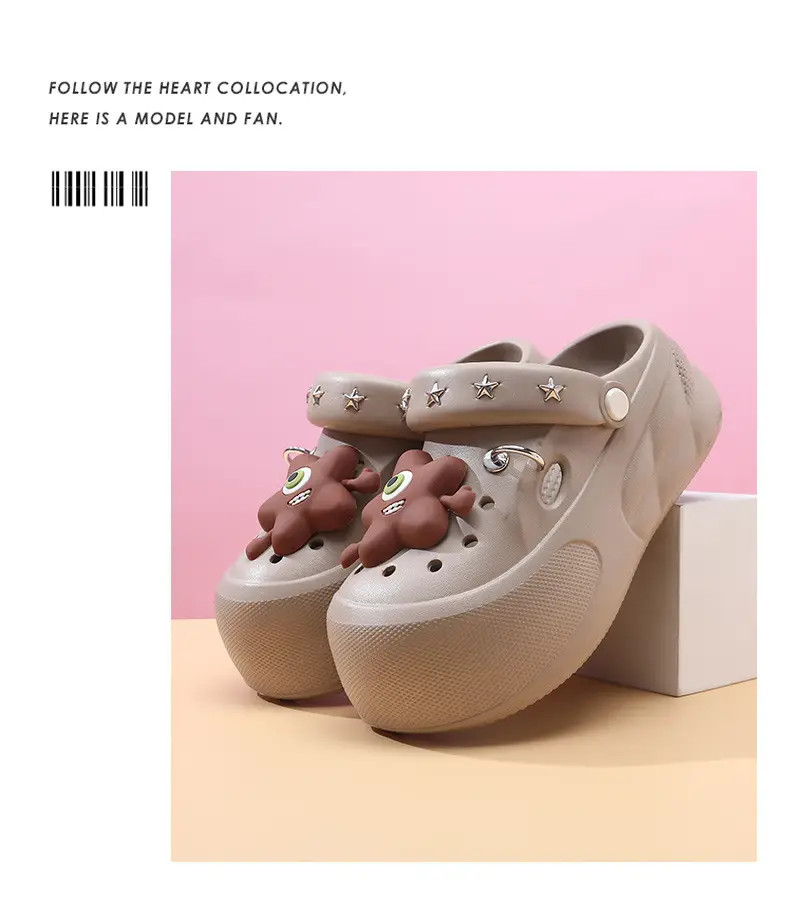 2025 New Cave Shoes Women's Cute Thick Sole Summer Beach Shoes Non-slip Baotou Breathable Outwear Sandals for Women — feature 21