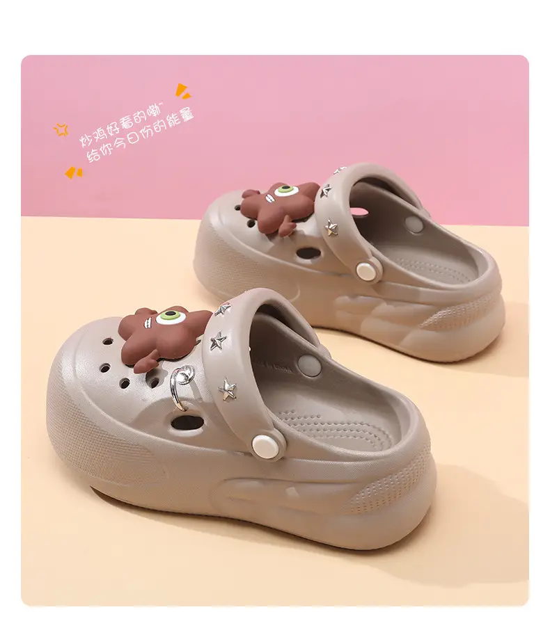 2025 New Cave Shoes Women's Cute Thick Sole Summer Beach Shoes Non-slip Baotou Breathable Outwear Sandals for Women — feature 22
