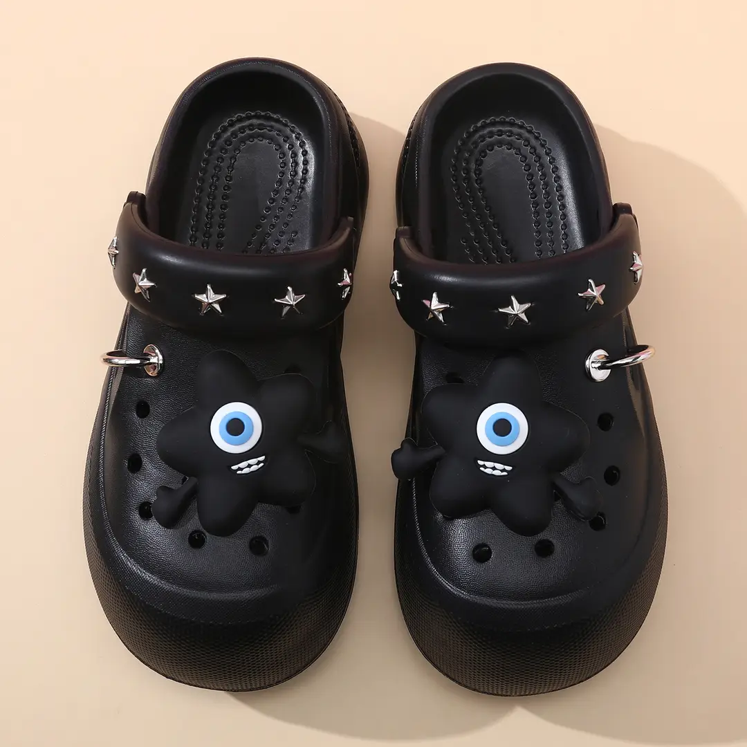 2025 New Cave Shoes Women's Cute Thick Sole Summer Beach Shoes Non-slip Baotou Breathable Outwear Sandals for Women - Image 2